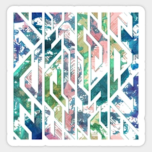 Multicolored geometric Sticker